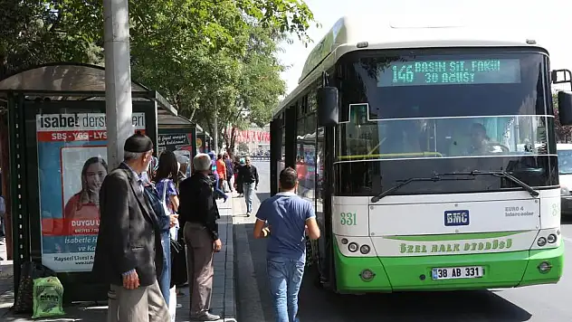 KAYSERİ'DE ÖZEL HALK OTOBÜSLERİ SEFERLERİNE TEKRAR BAŞLADI