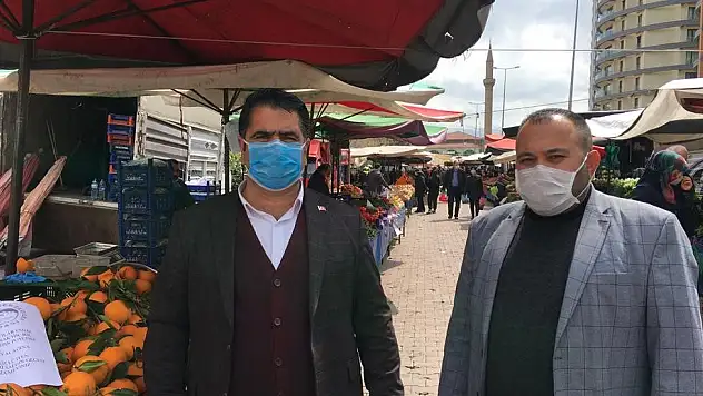 KAYSERİ'DE SEMT PAZARLARINDA KORONAVİRÜS ÖNLEMİ