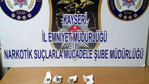 Kayseri'de Uyuşturucu Operasyonu : 3 Gözaltı