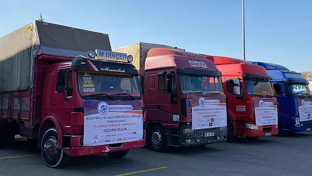 KAYSERİLİ SANAYİCİLERDEN YANGIN BÖLGESİNE YARDIM