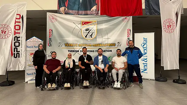 Kayserili sporcular Para Atıcılık Türkiye Şampiyonası'nda kürsünün zirvesine çıktı