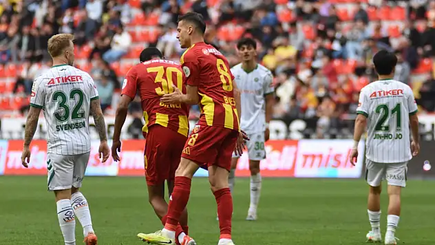 Kayserispor'dan Süper Lig'e galibiyetle veda