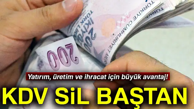 KDV sil baştan