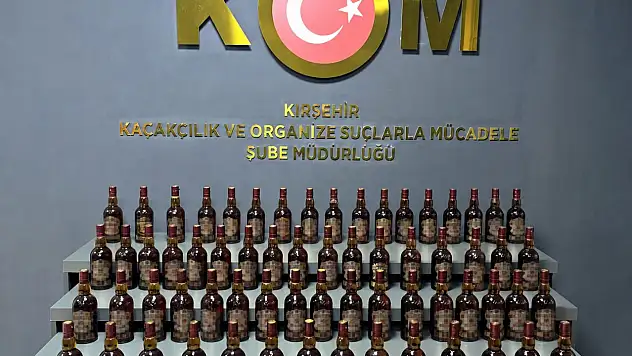 Kırşehir'de kaçak içki ele geçirildi