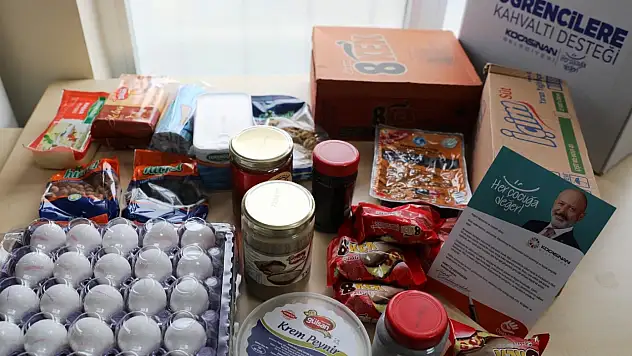 Kocasinan'dan öğrencilere aylık 550 kahvaltı kolisi desteği