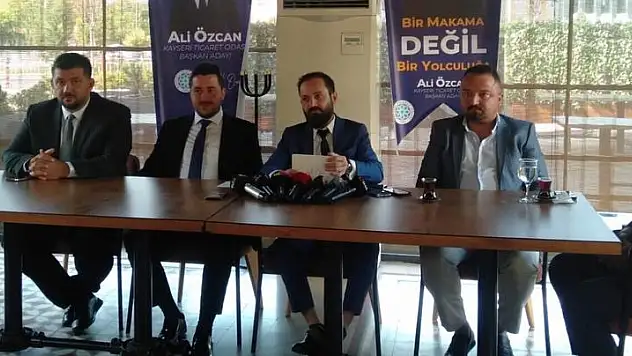 KTO BAŞKAN ADAYI ÖZCAN: 'SEÇİMİN TEK KAZANANI KAYSERİ OLACAK'