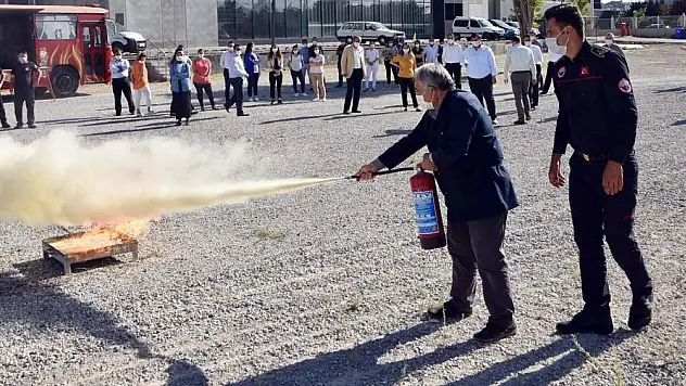 KTO PERSONELİ UYGULAMALI YANGIN TATBİKATI YAPTI