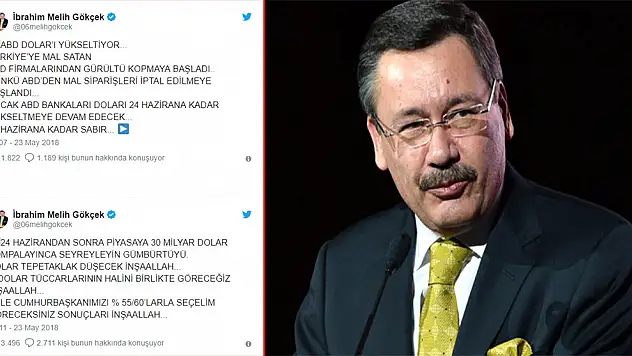 Melih Gökçek'in Dolar Analizi: 30 Milyar Dolar Pompalanınca Tepetaklak Olacak