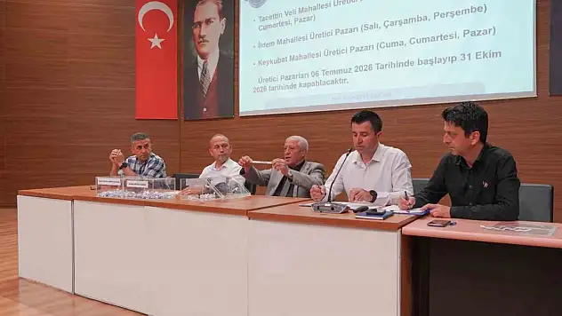 Melikgazi'de Üretici Pazar Yeri kuraları çekildi