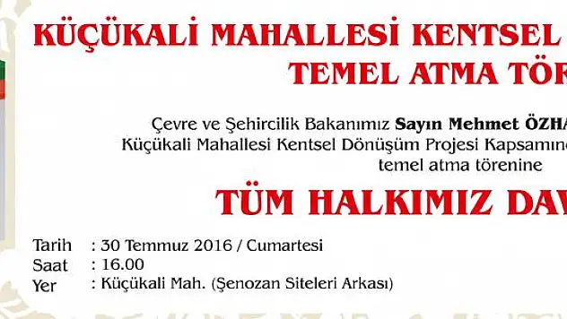 MELİKGAZİ KENTSEL DÖNÜŞÜM