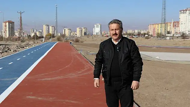 MELİKGAZİ'DE 10 KM BİSİKLET YOLU YAPILDI