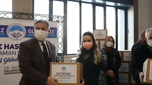 MELİKGAZİ'DEN 160 AİLEYE GLÜTENSİZ GIDA DESTEĞİ