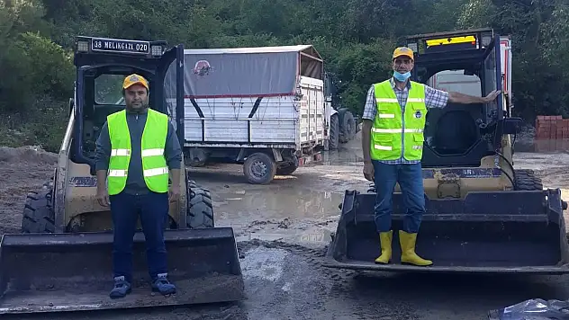 MELİKGAZİ'DEN KASTAMONU SEL ÇALIŞMALARINA DESTEK