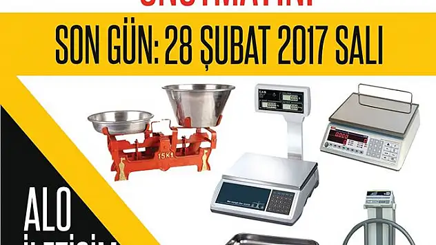 MELKGAZİ ÖLÇÜ TARTI İLANI