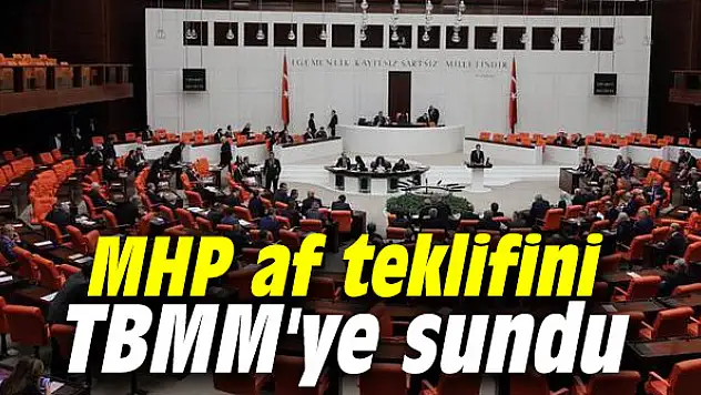 MHP, af teklifini TBMM'ye sundu!