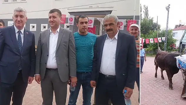 MHP KAYSERİ MİLLETVEKİLİ BAKİ ERSOY DUALARLA KURBAN KESTİRDİ