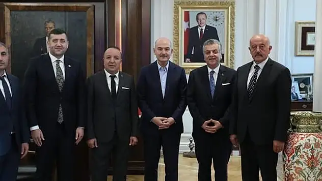 MHP'Lİ HEYETTEN BAKAN SOYLU'YA ZİYARET