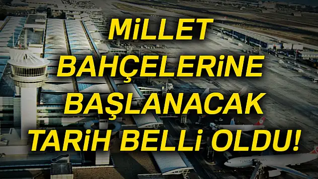 Millet bahçeleri için talimat!
