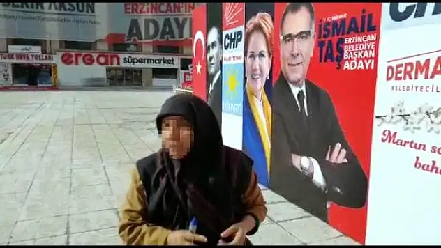 Millet İttifakı'nın Afişine Zarar Veren Yaşlı Kadın Gözaltına Alındı