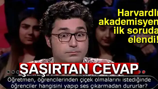 Milyoner'de kendini öve öve bitiremeyen Harvardlı, ilk soruda elendi! İşte o soru..