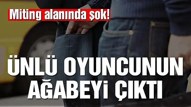 Miting alanında cepçilik yaparken yakalanan şahıs bakın hangi ünlünün ağabeyi çıktı