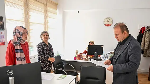 Müdür Saklav'dan Genel Tarım Sayımı Ofislerine ziyaret