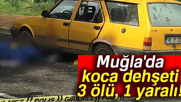 Muğla'da dehşet: 3 ölü, 1 ağır yaralı