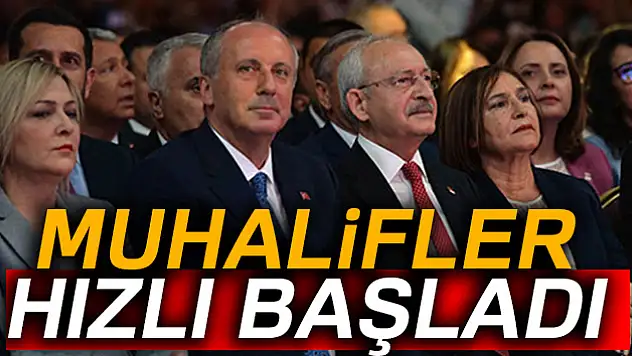 Muhalifler hızlı başladı