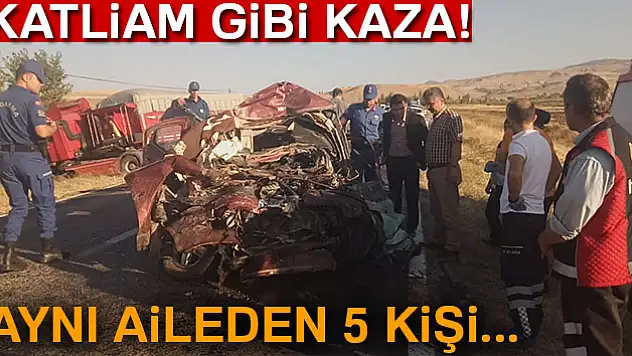 Nişan dönüşü facia: 5 ölü