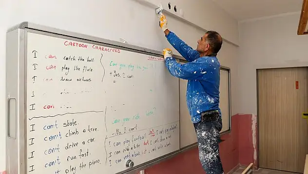 OKUL, CAMİ VE ASM'LERDE 4 MİLYON LİRALIK BAKIM ONARIM