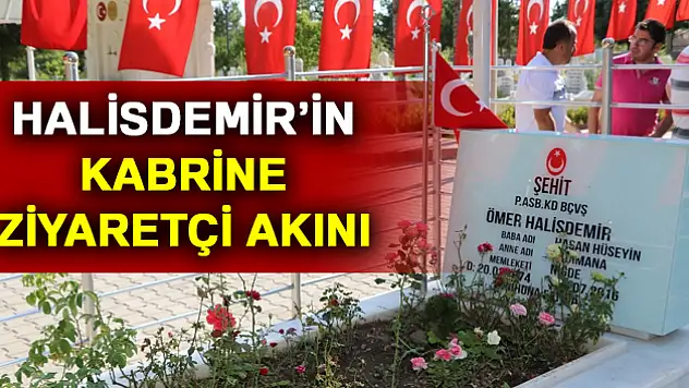 Ömer Halisdemir'in kabrine ziyaretçi akını