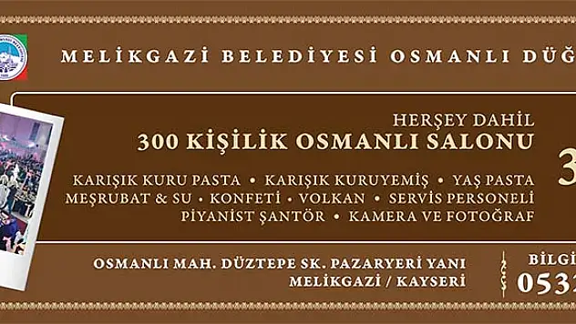 Osmanlı Düğün Salonu