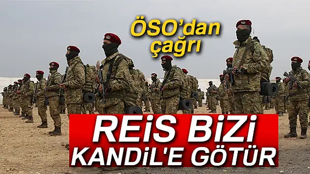 ÖSO'dan çağrı: Reis bizi Kandil'e götür