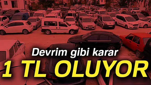 Otoparklarda 1 TL dönemi