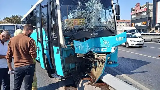 ÖZEL HALK OTOBÜSÜ KALDIRIMA ÇIKTI