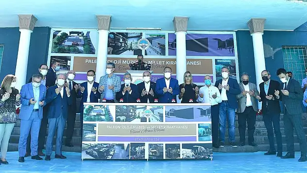 PALEONTOLOJİ MÜZESİ İLE MİLLET KIRAATHANESİNİN TEMELİ ATILDI
