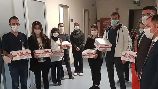 PINARBAŞI BELEDİYESİ SAĞLIK ÇALIŞANLARINI UNUTMADI!