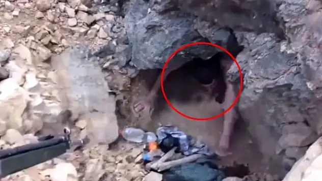 PKK'LI TERÖRİST SAKLANDIĞI MAĞARADAN ÇIKARILDI!