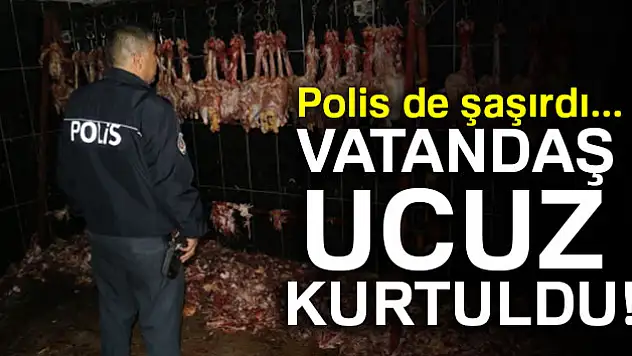 Polis de şaşırdı... Vatandaş ucuz kurtuldu!