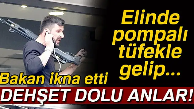Pompalı tüfekle restoranda rastgele ateş açtı