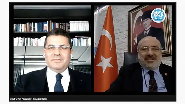 PROF. DR. RUHİ ERSOY, KAYÜ'DE ONLİNE AKADEMİK YIL AÇILIŞ DERSİ VERDİ