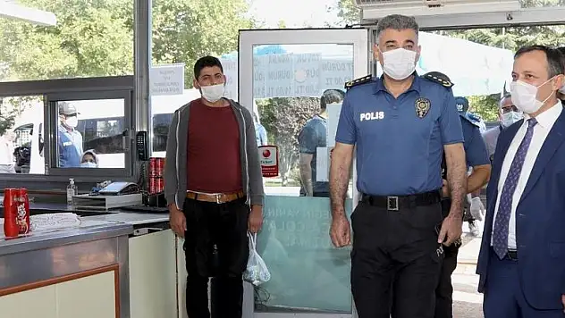 REKTÖR ÇALIŞ'DAN ERÜ KAMPÜSÜNDE COVİD-19 DENETİMİ