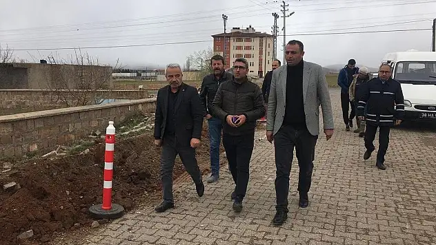 SARIOĞLAN'DA DOĞALGAZ İÇİN İLK KAZMA VURULDU