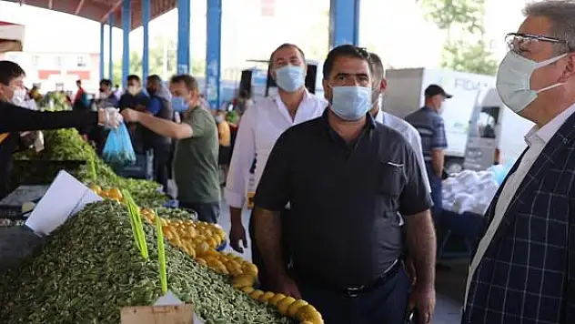 SEMT PAZARLARINDA KORONAVİRÜS ÖNLEMLERİ DEVAM EDİYOR