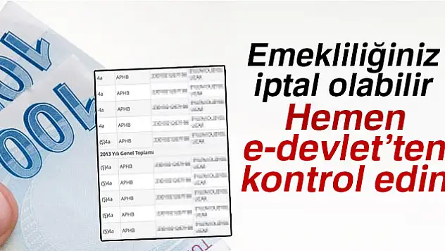 SGK'dan şüpheli emekliliğe büyük takip