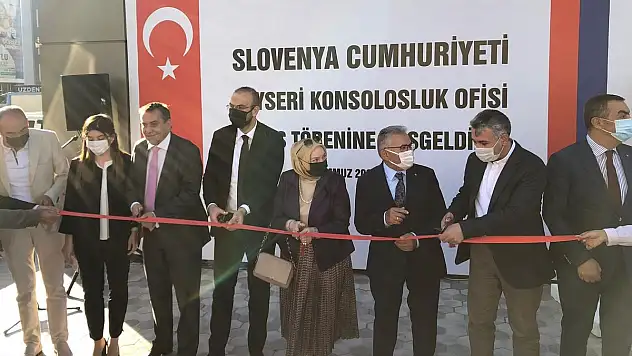 SLOVENYA KAYSERİ FAHRİ KONSOLOSLUĞU, BÜYÜKELÇİ SELİGO'NUN KATILIMI İLE AÇILDI