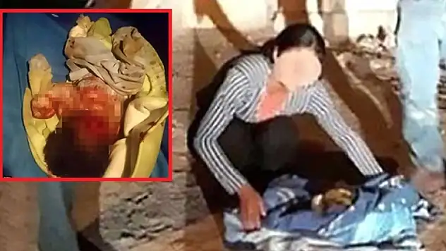 Sokağa bıraktığı bebeğini köpekler parçaladı