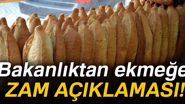 Son dakika... Bakanlıktan ekmeğe zam açıklaması!