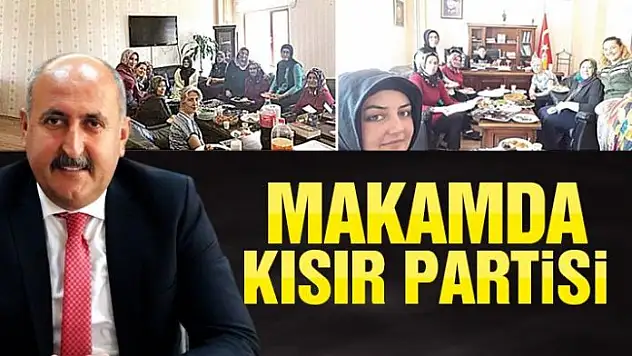 Sosyal Yardımlaşma Vakfı Müdürü'nün Makam Odasında Gün Düzenlediler