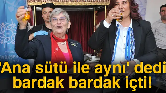 Su içer gibi içti